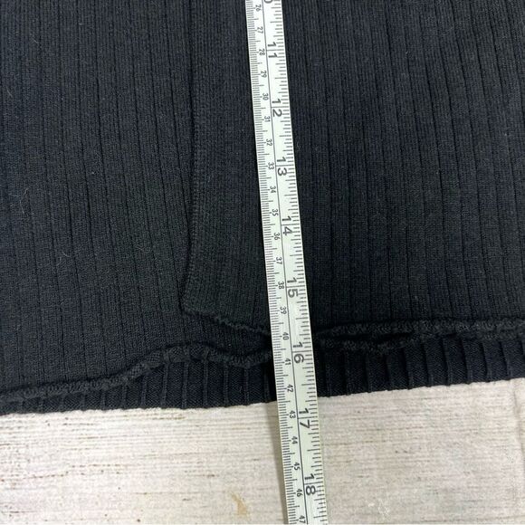 Free People Mod Wrap Black Mini Ribbed Skirt Size XS Boho Coquette - Picture 12 of 12